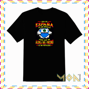 Camiseta negra estampada